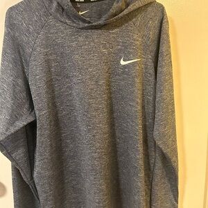 Nike Heathered Blue Pullover Hoodie
